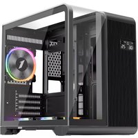 1st Player RT5 BK Tempared Glass Micro Tower Gaming PC Case with 3 x RGB Fans