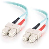 C2G 2m SC-SC 10Gb 50/125 OM3 Duplex Multimode PVC Fibre Optic Cable (L