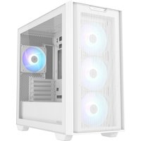 ASUS A21 PLUS ARGB Tempered Glass Micro-ATX Gaming PC Case - White
