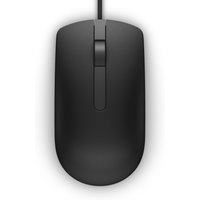 Dell MS116 Office Right-hand Wired 1000 DPI Optical Mouse - Black