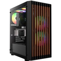 Gamdias AURA GC4 ARGB Tempered Glass Mid Tower Gaming PC Case - Black