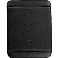 Trexta 15455 Cap for iPad Hand Strap Debossed Home Button Genuine Leather, Black