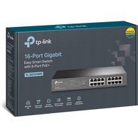 TP-Link TL-SG1016PE 16-Port Metal Gigabit Easy Smart Switch with 8-Port PoE+ (150W) - Ethernet Switch - PoE Switch