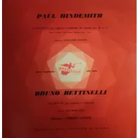 Concerto For Organ & Chamber Orchestra Op. 46 No. 2 / Salmo IV For Soprano And Orchestra - Paul Hindemith, Bruno Bettinelli