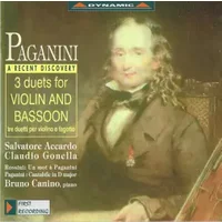 Three Duets For Violin And Bassoon - Niccolò Paganini, Salvatore Accardo, Claudio Gonella, Bruno Canino