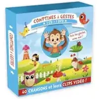 Deva jeunesse - Comptines à Gestes - Coffret CD + DVD avec Livret des Paroles - 40 Titres de Comptines et Chansons pour Enfants, Maternelle et Bébés - Idéal pour Enfants de 3 à 5 Ans - Jemy