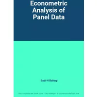 Econometric Analysis of Panel Data - Badi-H Baltagi