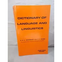 Dictionary of Language and Linguistics - R.R.K. AND F.C. STORK HARTMANN