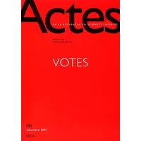 Actes de la recherche en sciences sociales, numéro 140 : Vote - Collectif