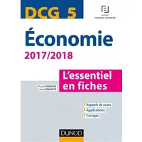 DCG 5 - Economie 2017/2018 - L'essentiel en fiches - Pascal Vanhove, Jean Longatte