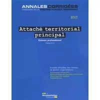 Attaché territorial principal 2017 : Examen professionnel - Catégorie A - CIG petite couronne