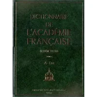 Dictionnaire de l'Académie française - Tome 1 - A - Enz - Anonyme, Maurice Druon