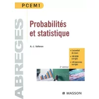 Probabilités et statistiques : PCEM 1 Pharmacie Deug SVT - Alain-Jacques Valleron