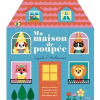 Ma maison de poupée – Livre-coffret à déplier sur plus d'un mètre, avec des figurines, du mobilier à assembler et des stickers – Dès 3 ans