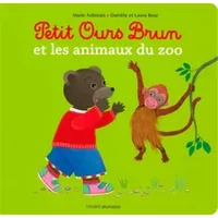 Petit Ours Brun et les animaux du zoo - livre à matières - Marie Aubinais, Danièle Bour, Laura Bour