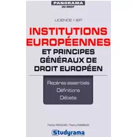 Institutions européennes et principes généraux de droit européen : préparer les TD et réviser les examens avec des fiches de synthèse - Thierry