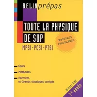 Toute la physique de Sup : MPSI, PCSI, PTSI - Olivier Fiat