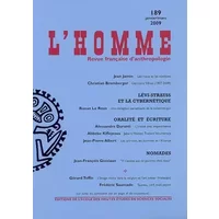 Revue L'Homme numéro 189 Varia - janvier/mars 2009 - Collectif