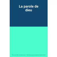 La parole de dieu