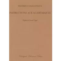 Instructions aux académiques - Federico Tagliatesta