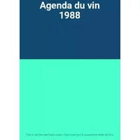 Agenda du vin 1988