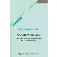 Socioterminologie - GAUDIN