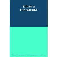 Entrer à l'université