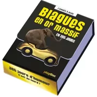 Calendrier 365 blagues en or massif - L'Année à Bloc - Play Bac