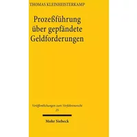 Prozeßführung über gepfändete Geldforderungen: Diss. Univ. Bayreuth 2000 (Veröffentlichungen zum Verfahrensrecht, Band 25) - Thomas Kleinheisterkamp
