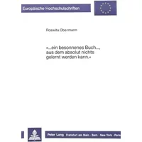 " ...ein besonnenes Buch ..., aus dem absolut nichts gelernt werden kann" : Aspekte kunstlerischer Selbstentfaltung im "Tagebuch"-Fragment u - Roswita Obermann