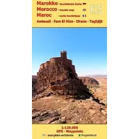 K15: Amtoudi - Fam El Hisn - Ifrane - Taghjijt 1:120.000 + GPS-Waypoints: Marokko Touristische Karte - www.marokko-erfahren.de, A. + B. Conrad