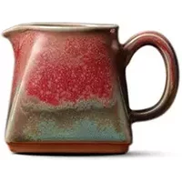 Coupes de thé en céramique chinois, style chinois Kung Fu Tea Cérémonie de thé Tea Art Colorful Glaze Tea Ensemble, Convient à la réception,