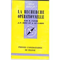 La recherche opérationnelle - Faure Boss Le Gariff