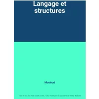 Langage et structures - Mouloud
