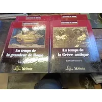 lot de 4 livres l'histoire du monde - larousse sélection du reader's digest au temps de la grandeur de Rome - au temps des grandes invasions - larousse