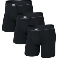 Saxx Underwear Herren Essential Cotton Brief Fly 3er Pack Boxer