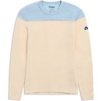 creme-light dusty blue