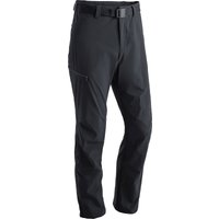 Maier Sports Nil, Herren Wanderhose, Wasserabweisende Outdoorhose für Trekking und Hiking, PFC-frei, mSTRETCH pro 4 & Dryprotec, Rollup-Funktion, Schwarz, 52 (W34/L32)
