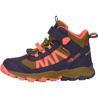spruce green-navy-vivid orange