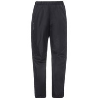 VAUDE Regenhose Damen Fluid Full-Zip Pants II, schwarz - Größe 40, wasserdichte Outdoorhose - Wassersäule 10.000 mm, Fahrradhose atmungsaktiv & Winddicht, 2-Lagen Überhose schnell überziehbar