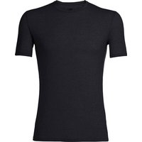Icebreaker Herren Funktionsshirt Anatomica SS Crewe, Black/Monsoon, L, 103033001L
