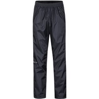 Marmot Herren PreCip Eco Full Zip Pant, Wasserdichte Regenhose, winddichte Wanderhose, atmungsaktive Regenkleidung zum Wandern und Trekking, Black, S