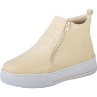 Tenis Casual Lumiss Cano Alto Botinha Plataforma Confortável Off White