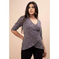 Blusa Pétalas de Algodão Dalila Mescla de