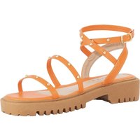 Sandália Feminina Papete Lumiss Confortável Tiras Flatform Plataforma