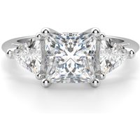Timeless Princess Cut Center Engagement Ring DiamondNexus™ Alternative, Size 1.00 cts in White | Gold by Diamond Nexus