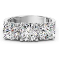 Open Arms Round Brilliant Cut Center Engagement Ring Lab Grown Diamond, Size 1.00 cts in White | Gold by Diamond Nexus