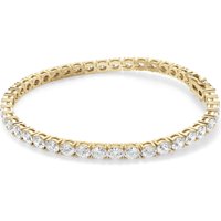 4 Prong Oval Cut Tennis Bracelet Moissanite, Size 8.00 tcw in White | Gold by Diamond Nexus