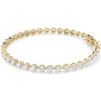 3 Prong Pear Cut Tennis Bracelet Moissanite, Size 8.00 tcw in White | Gold by Diamond Nexus