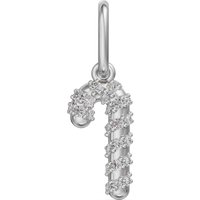Candy Cane Charm Lab Grown Diamond in White | Gold by Diamond Nexus